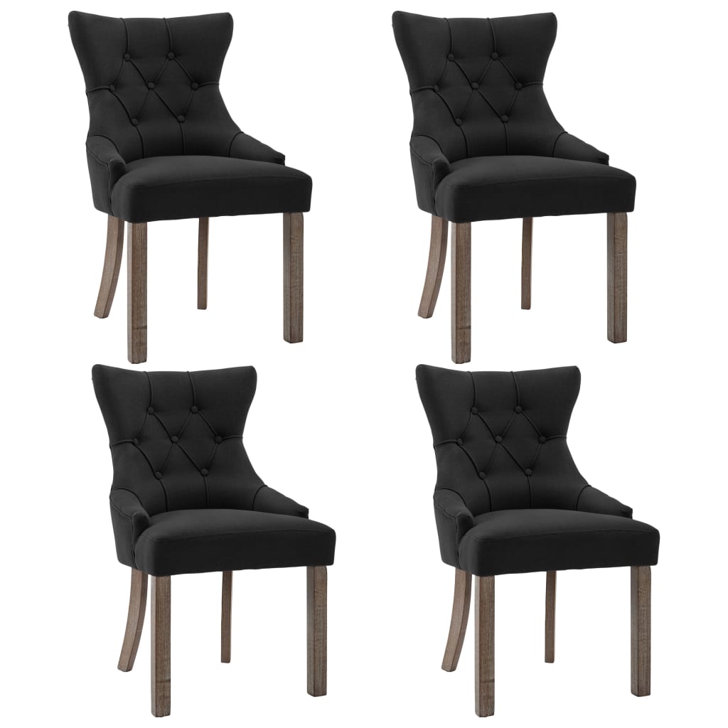 Chaises de salle à manger 2 pcs en tissu