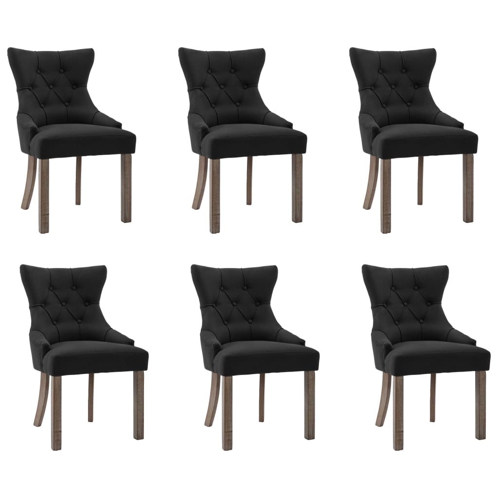 Chaises de salle à manger 2 pcs en tissu