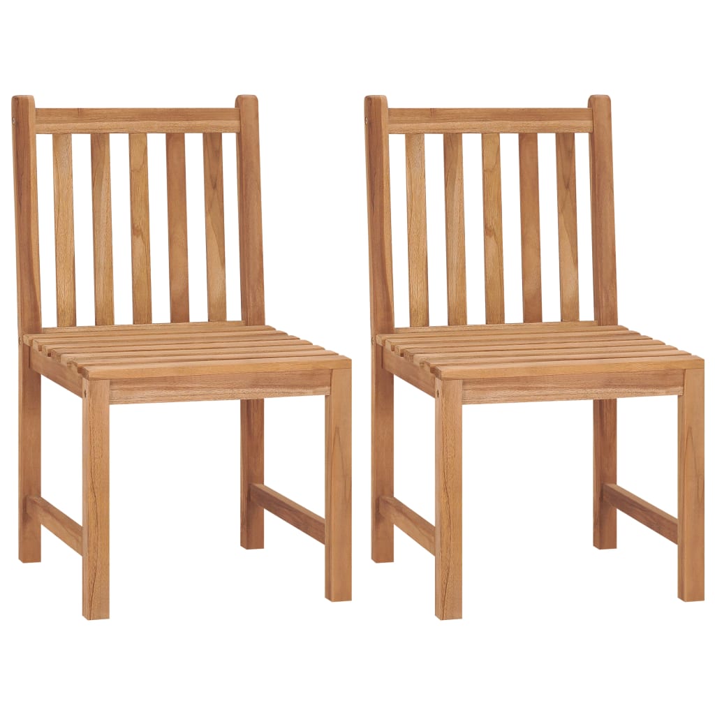 Chaises de jardin 6 pcs en bois de teck massif