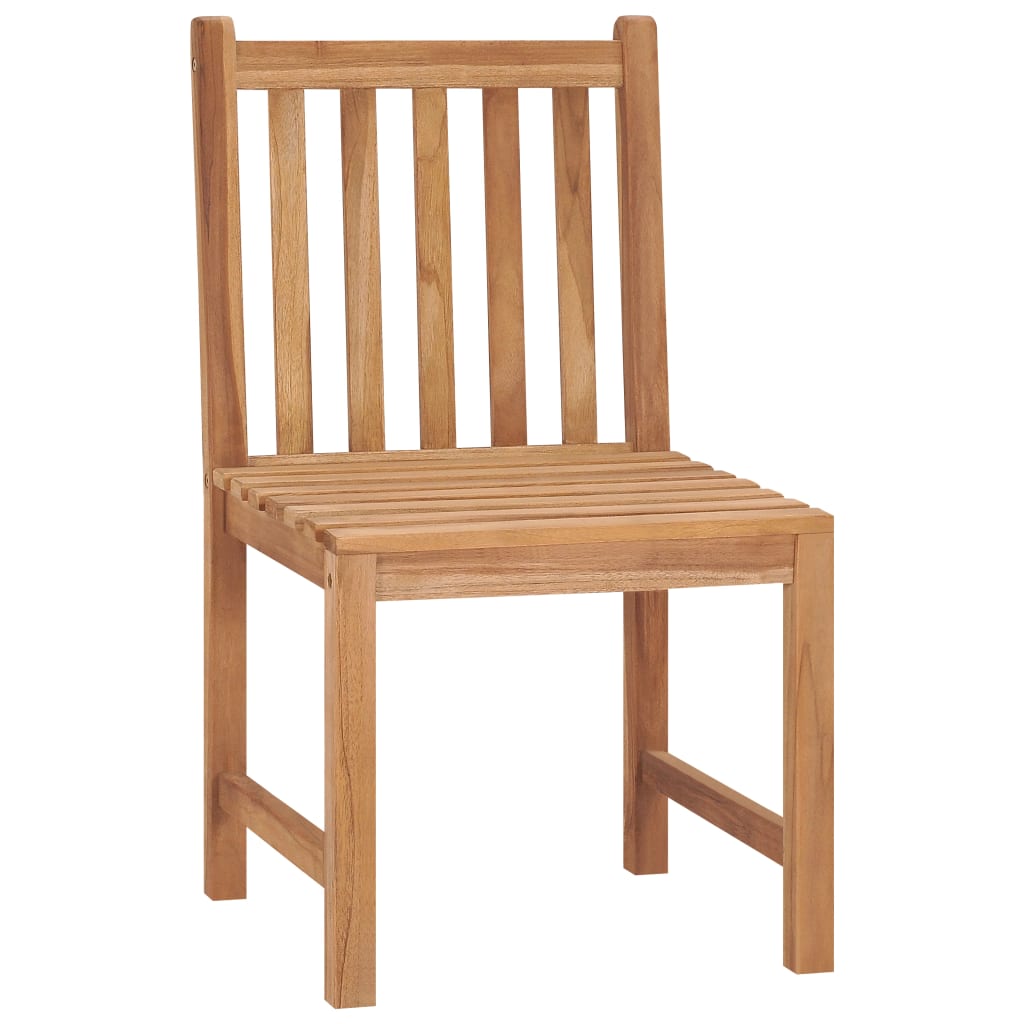 Chaises de jardin 6 pcs en bois de teck massif