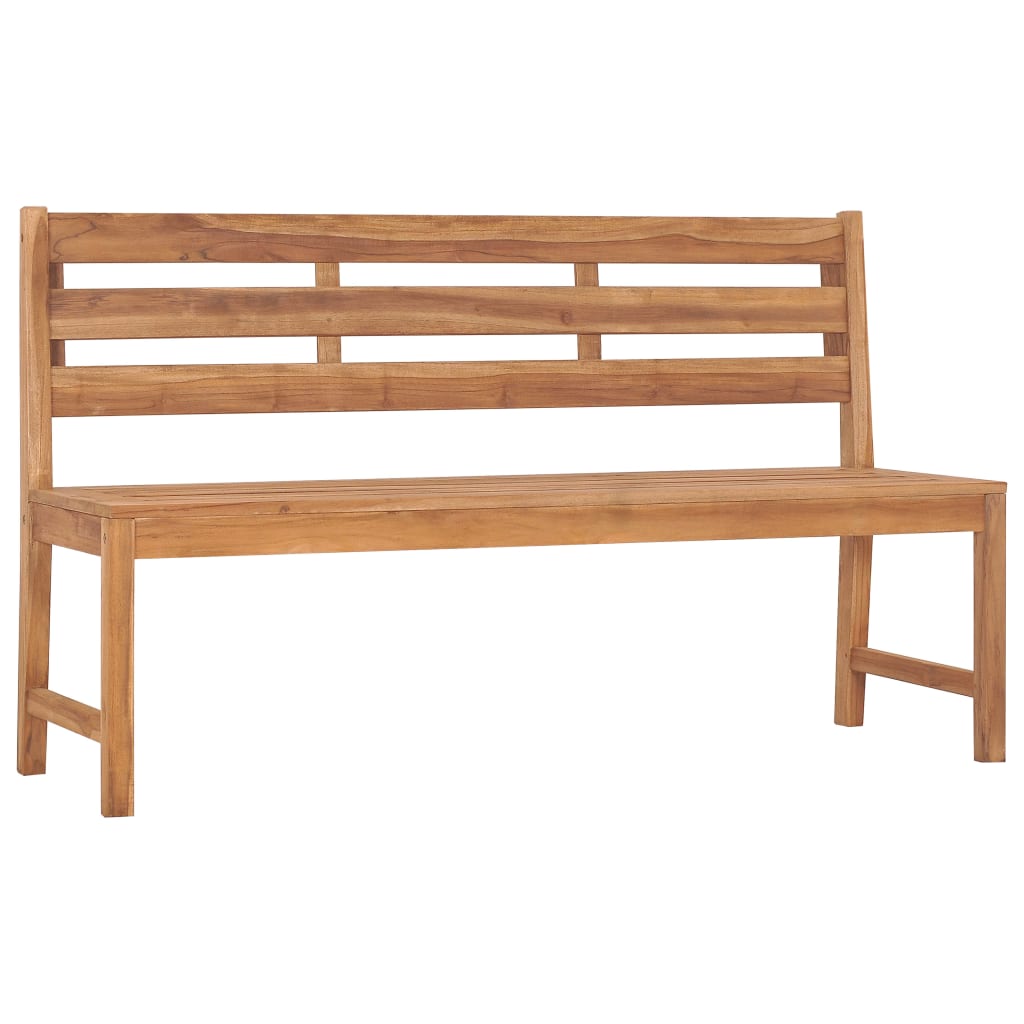 Banc de jardin 150 cm en teck massif