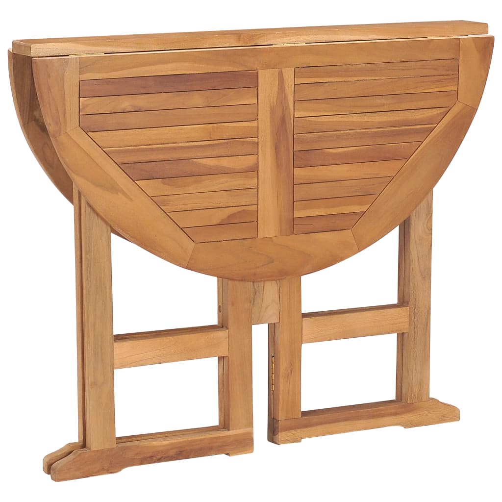 Table de jardin pliante 90x90x75 cm teck massif