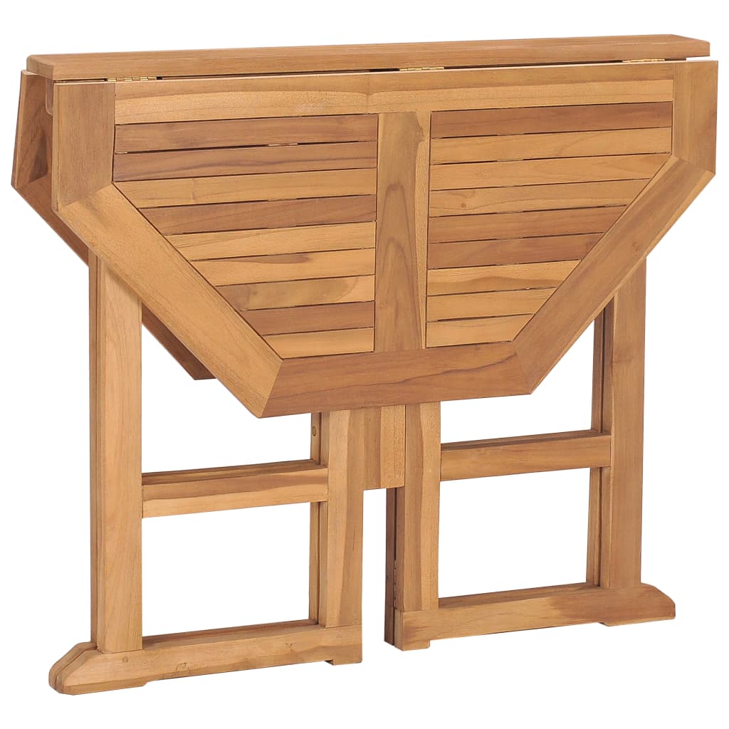 Table de jardin pliante 90x90x75 cm teck massif