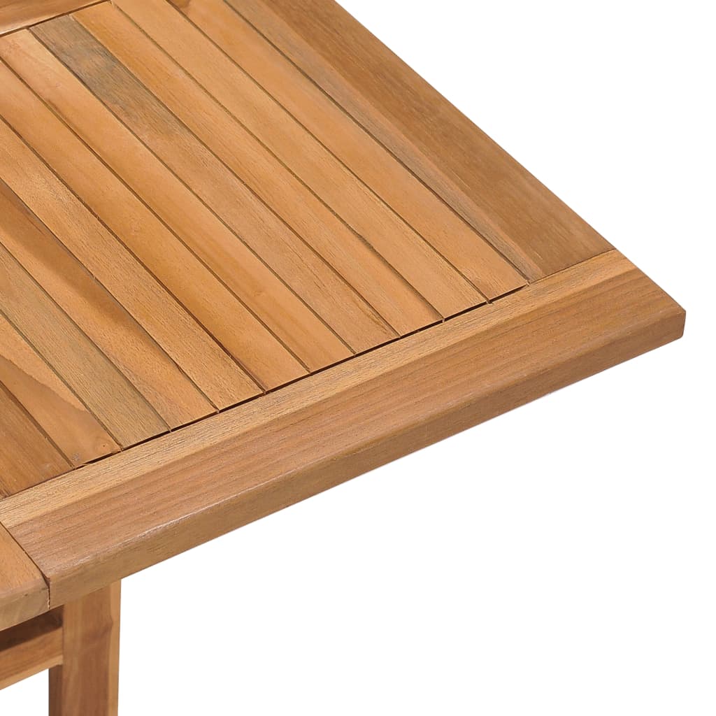 Table de jardin pliante 90x90x75 cm teck massif