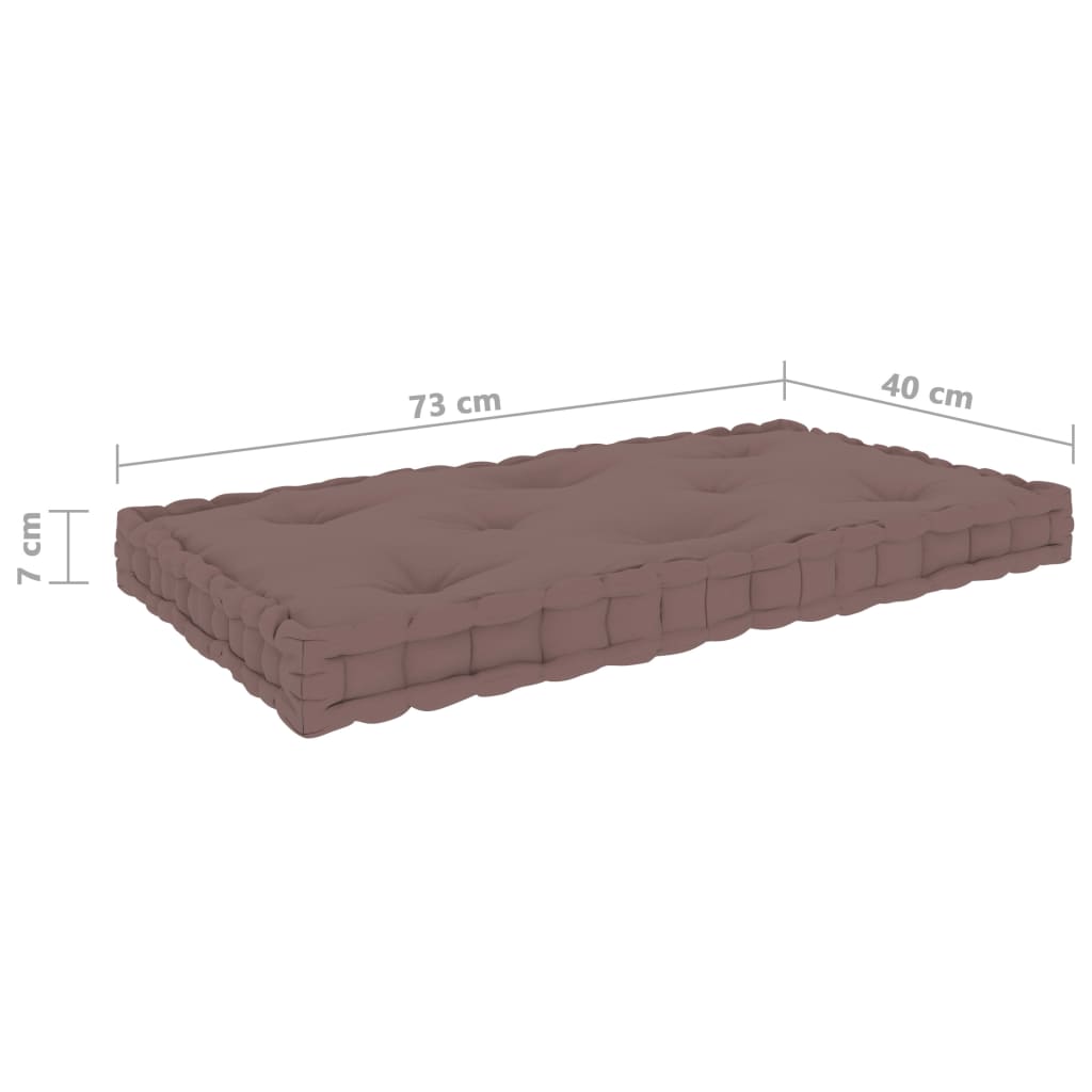 Palletvloerkussen 73x40x7 cm katoen appeltjesgroen