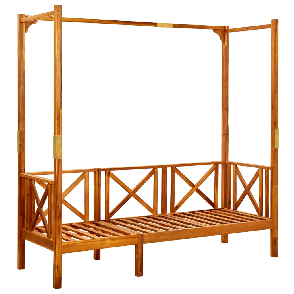 Banc de jardin avec table et repose-pieds en bois d'acacia massif