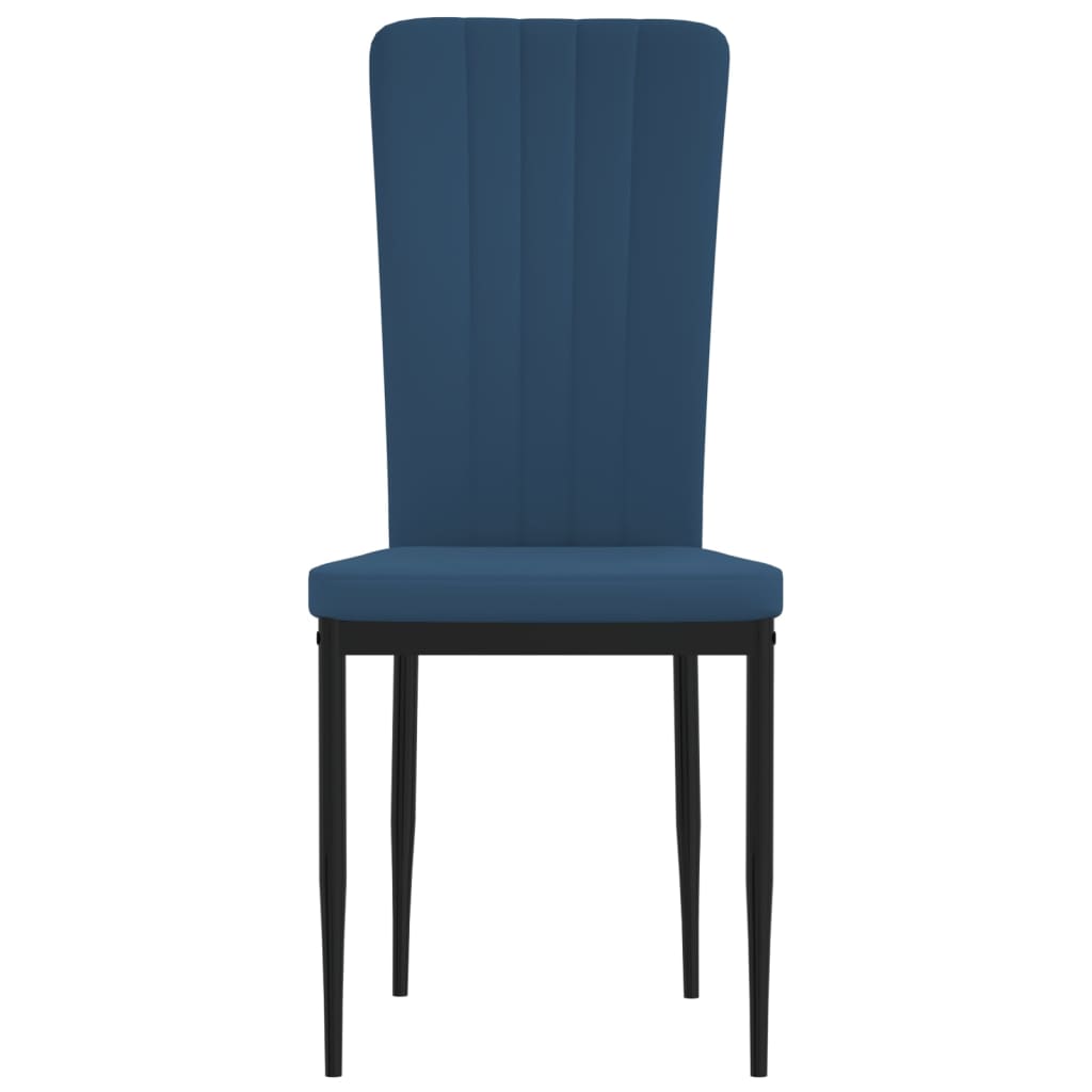 Chaises de salle à manger 4 pcs velours couleur crème