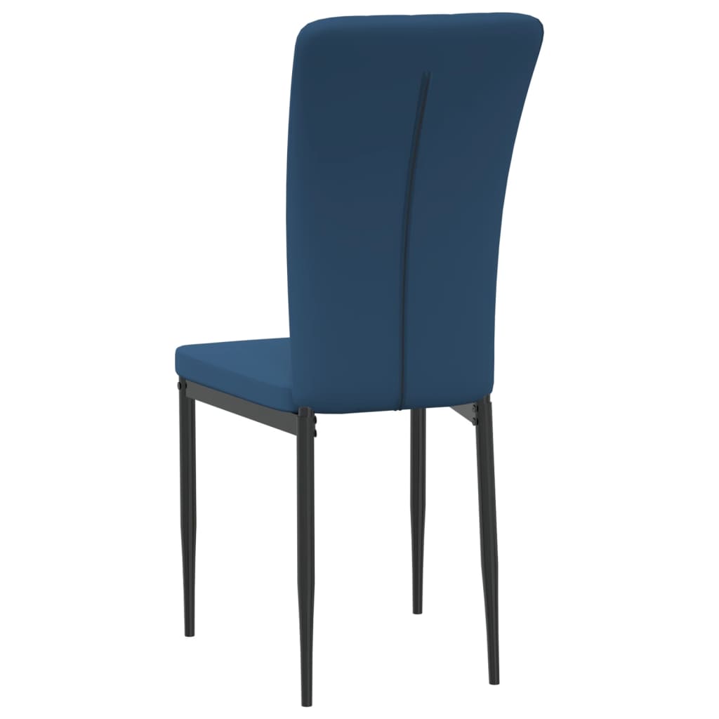 Eetkamerstoelen 4 st fluweel crèmekleurig