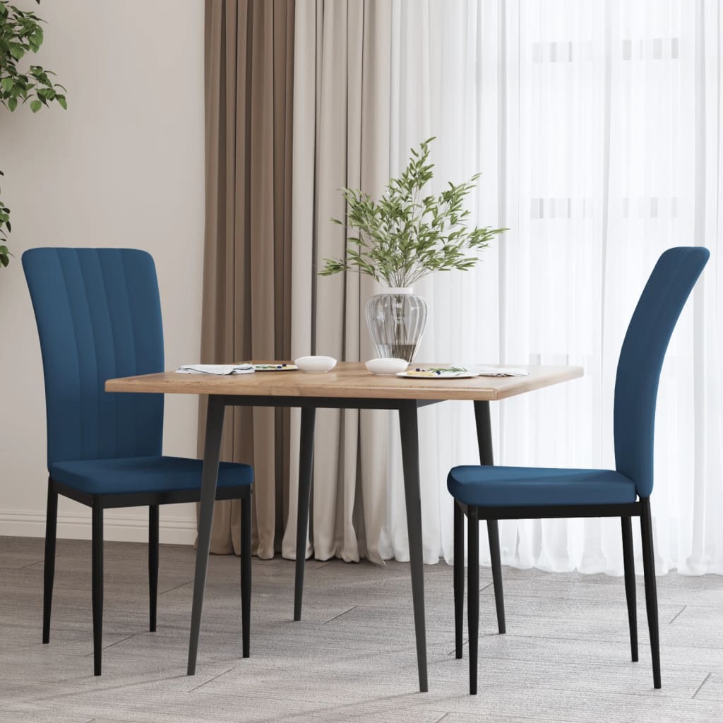 Chaises de salle à manger 4 pcs velours couleur crème