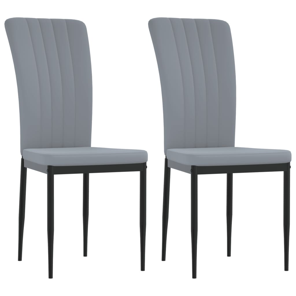 Chaises de salle à manger 4 pcs velours couleur crème