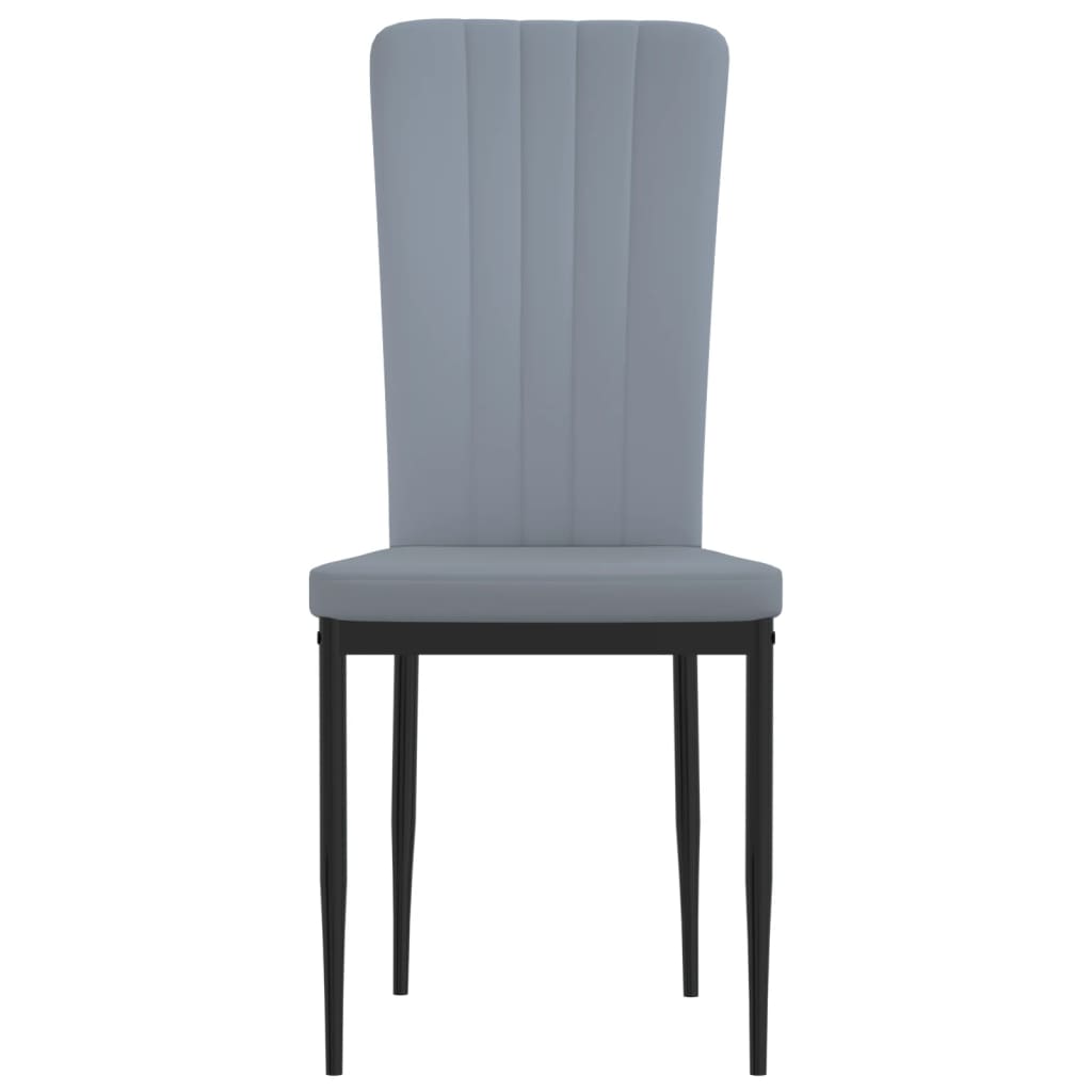 Chaises de salle à manger 4 pcs velours couleur crème