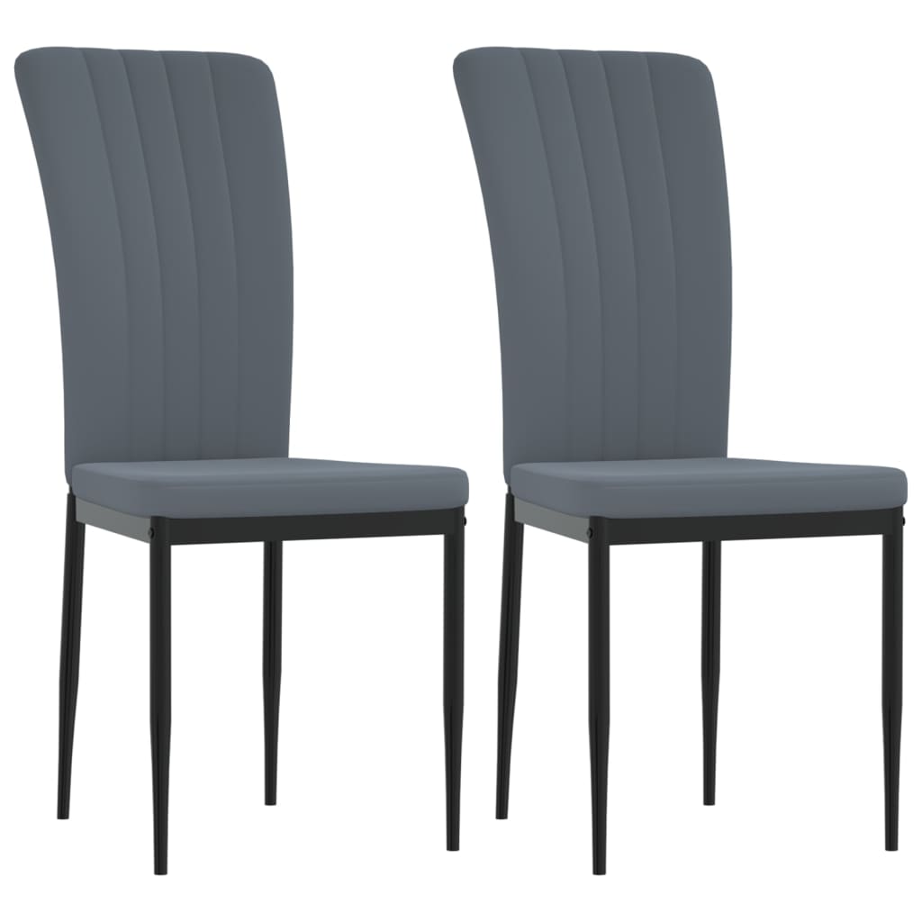 Chaises de salle à manger 4 pcs velours couleur crème