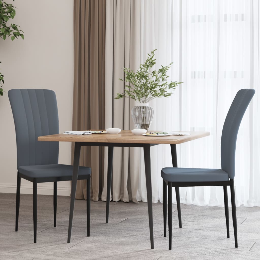 Chaises de salle à manger 4 pcs velours couleur crème