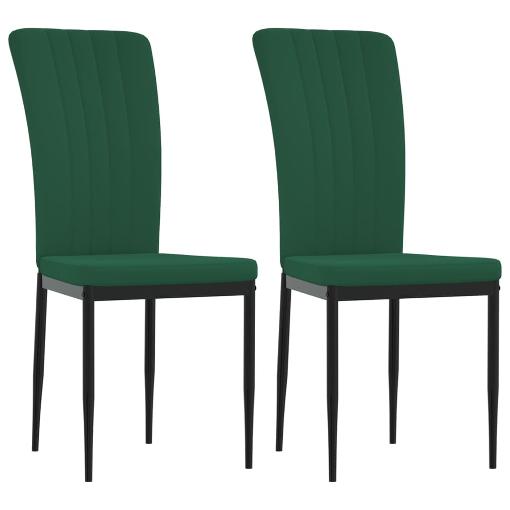 Chaises de salle à manger 4 pcs velours couleur crème