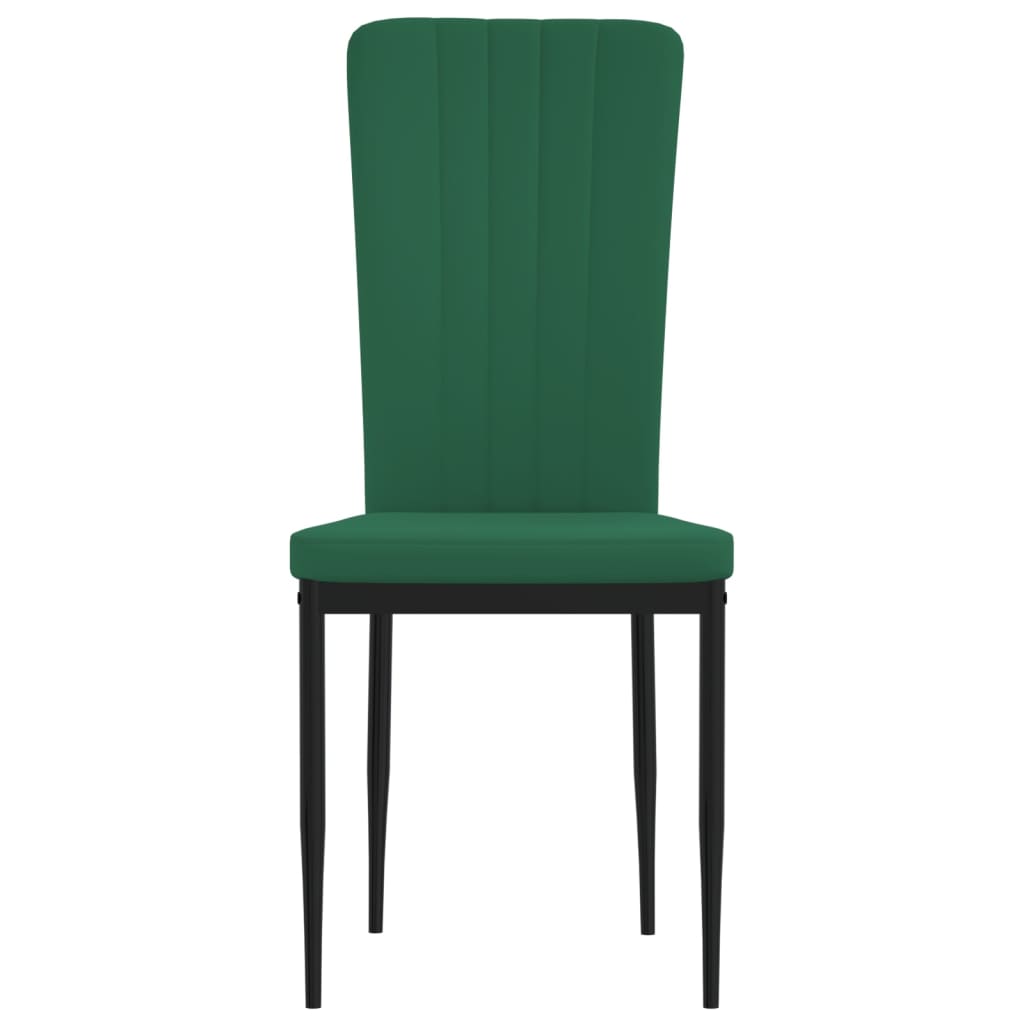 Chaises de salle à manger 4 pcs velours couleur crème