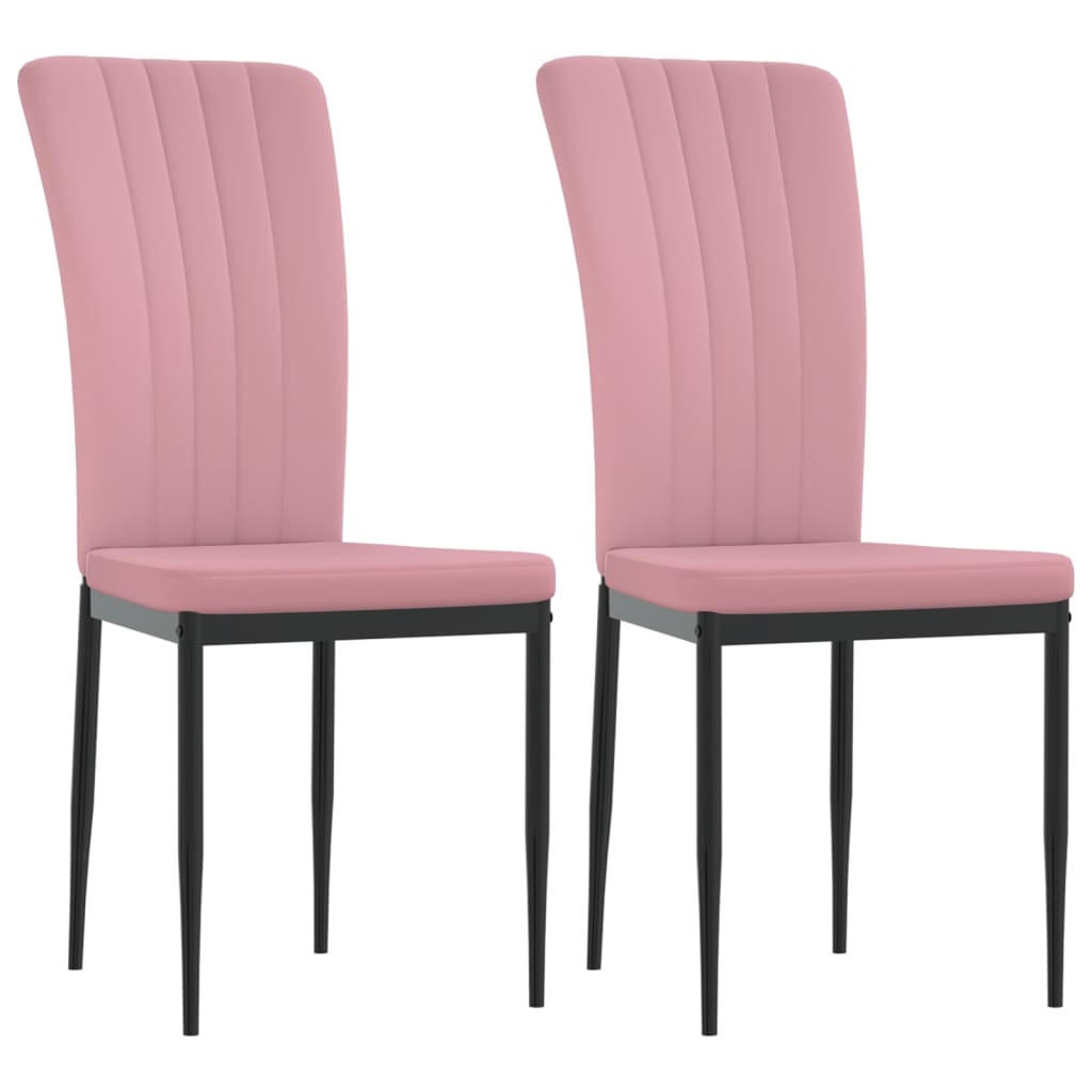 Chaises de salle à manger 4 pcs velours couleur crème