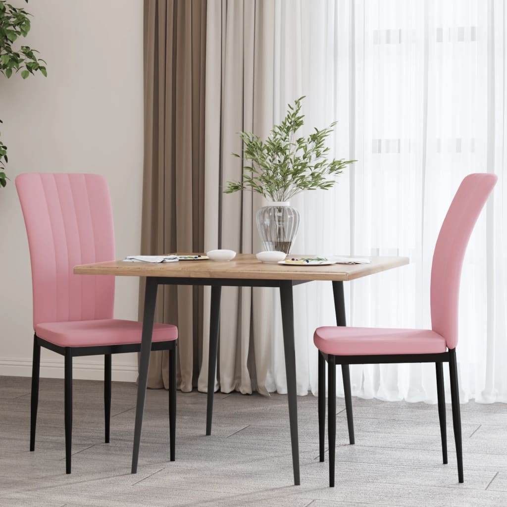 Chaises de salle à manger 4 pcs velours couleur crème