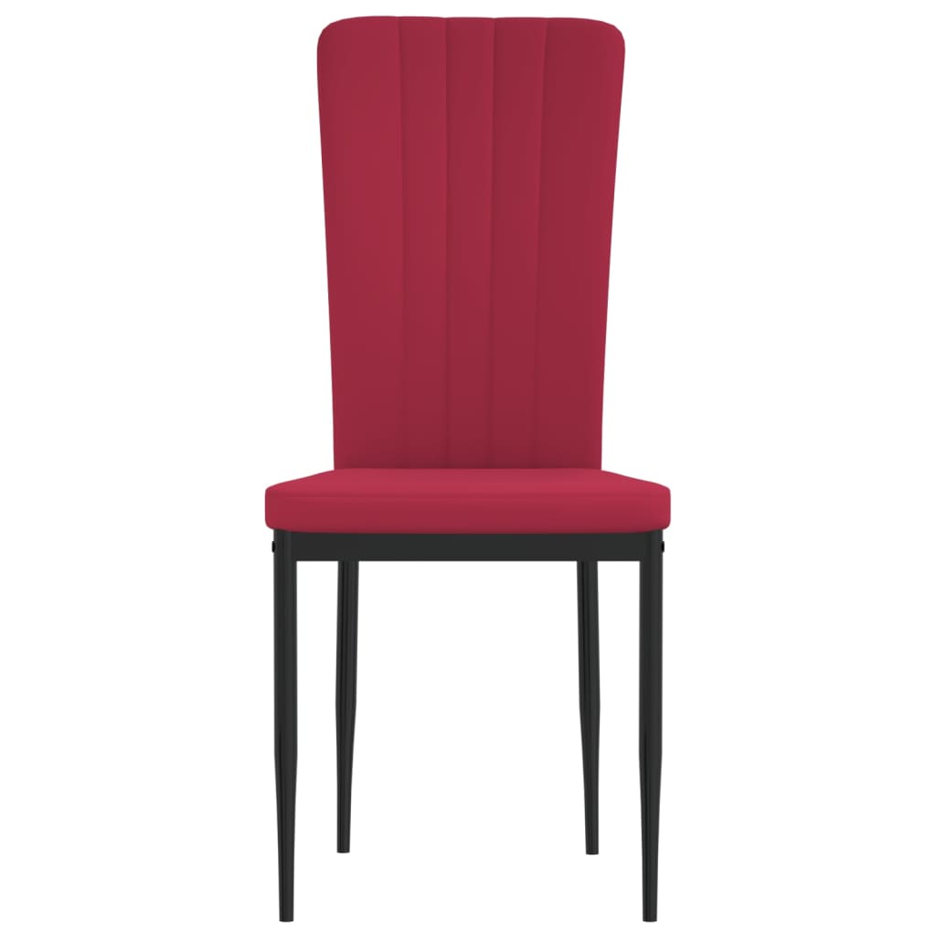 Chaises de salle à manger 4 pcs velours couleur crème