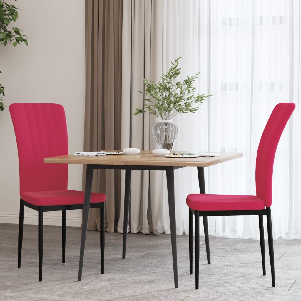 Chaises de salle à manger 4 pcs velours couleur crème