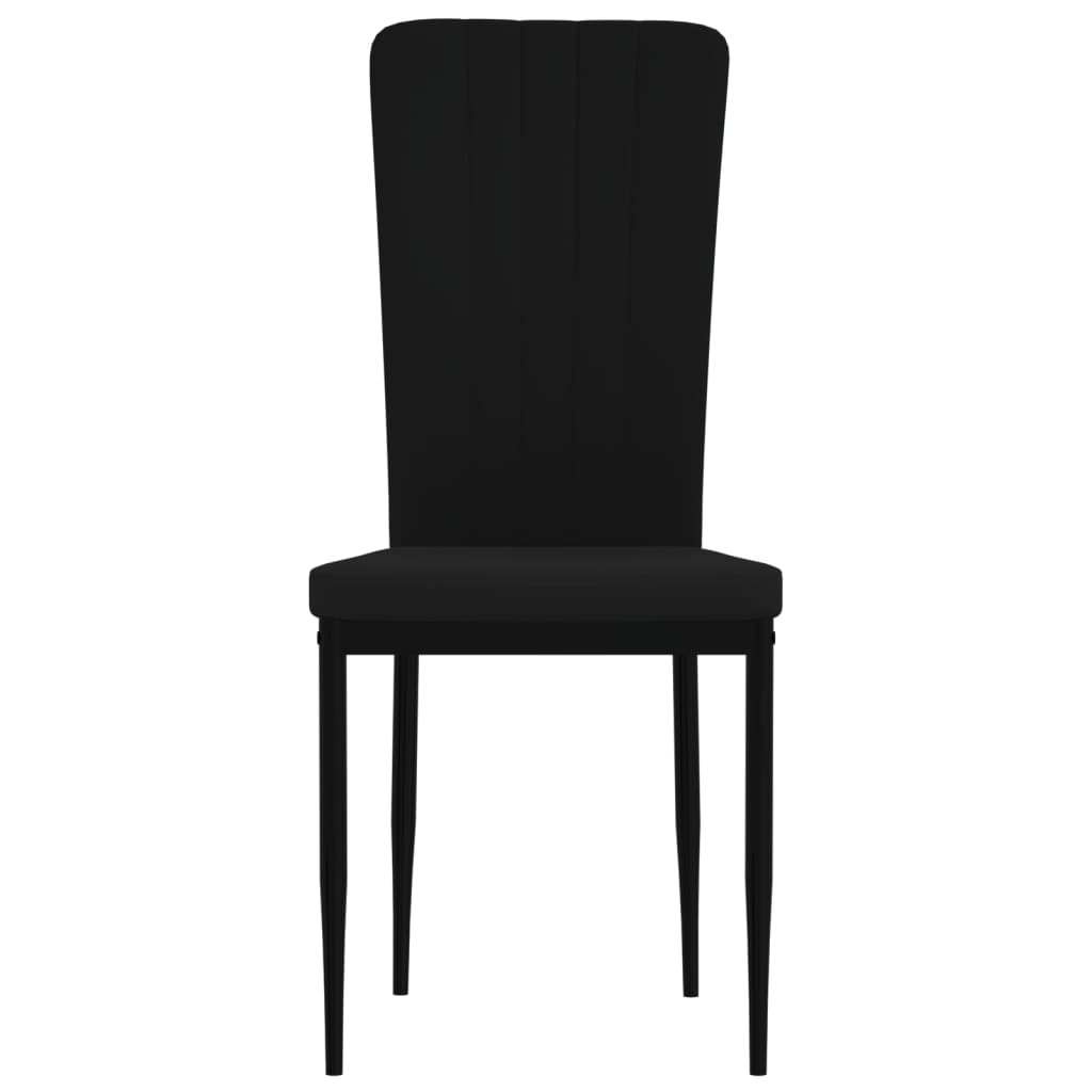 Chaises de salle à manger 4 pcs velours couleur crème