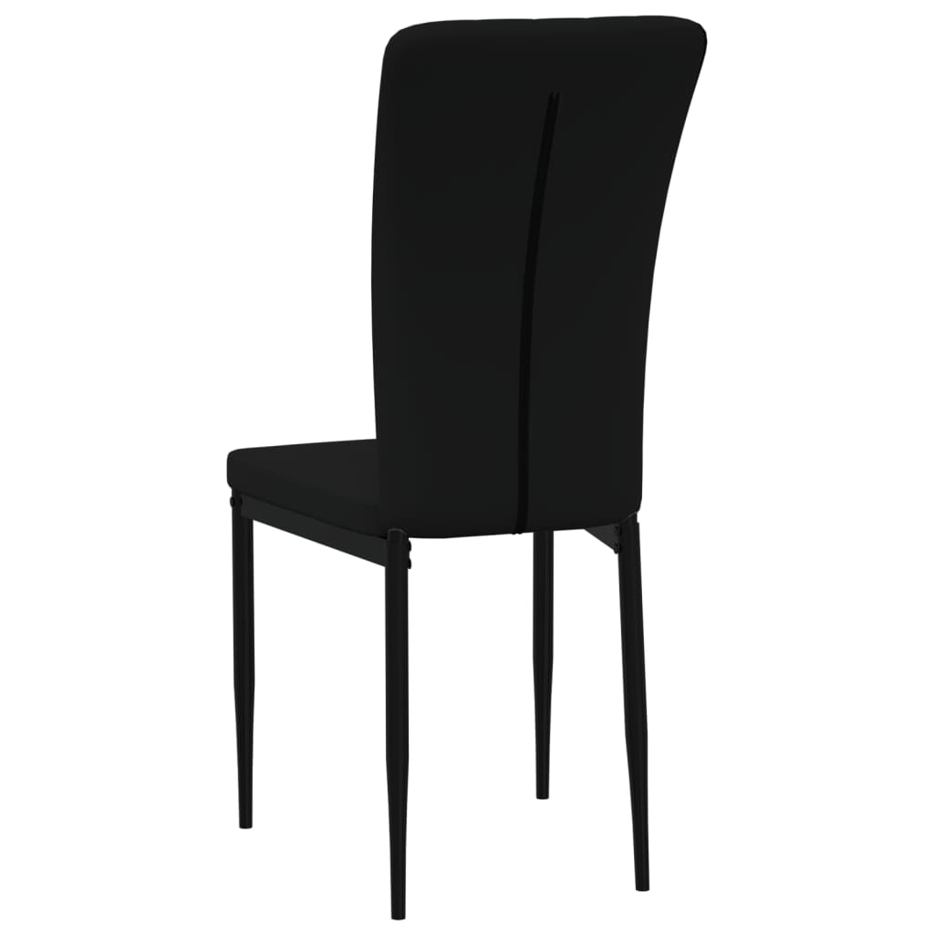 Chaises de salle à manger 4 pcs velours couleur crème