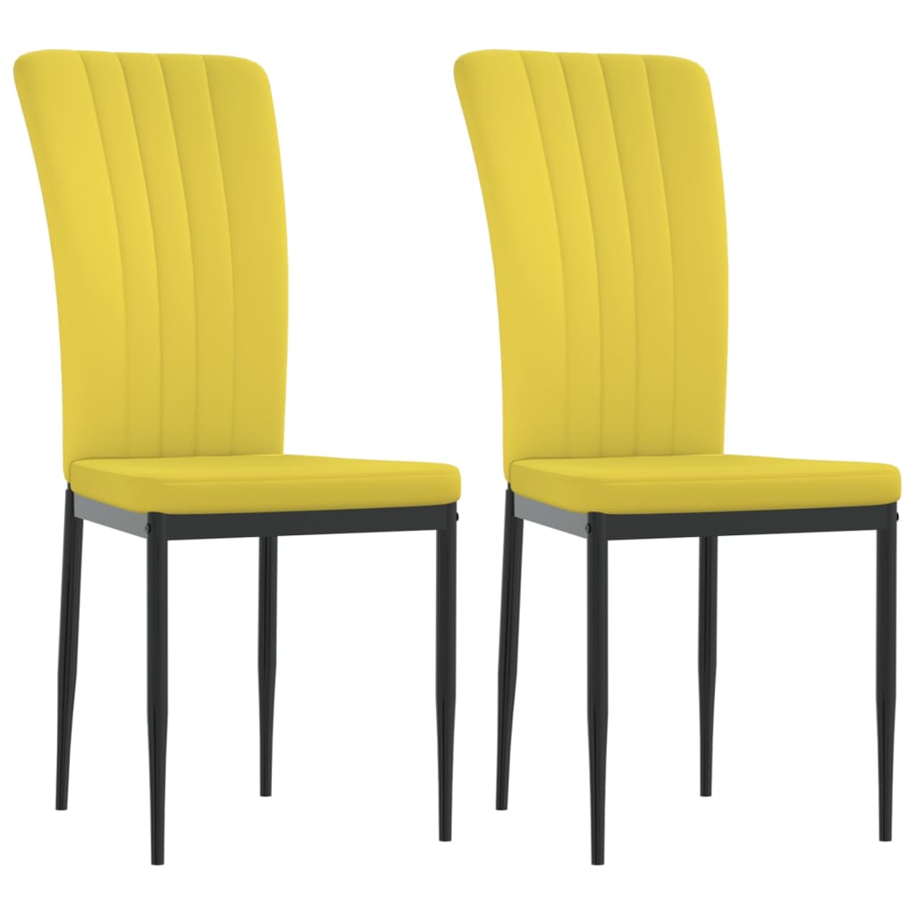 Chaises de salle à manger 4 pcs velours couleur crème