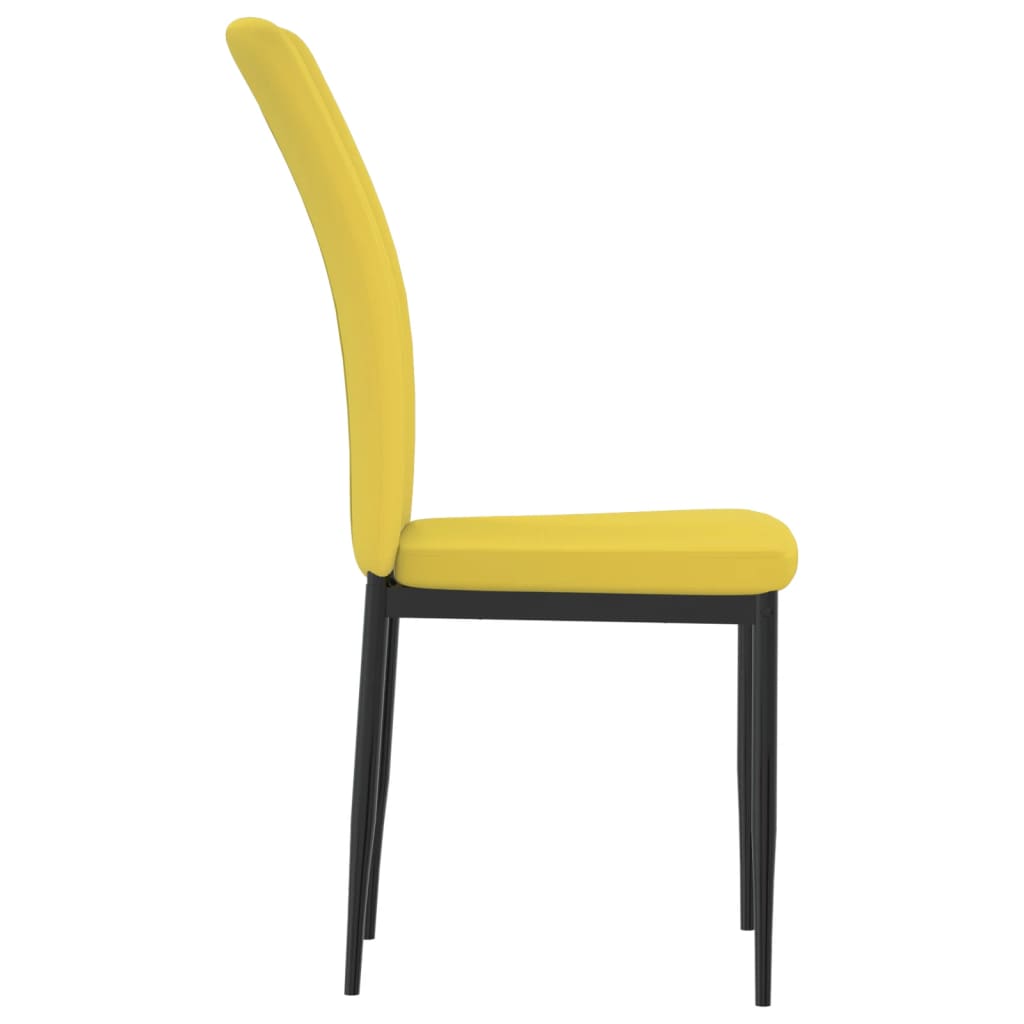 Chaises de salle à manger 4 pcs velours couleur crème