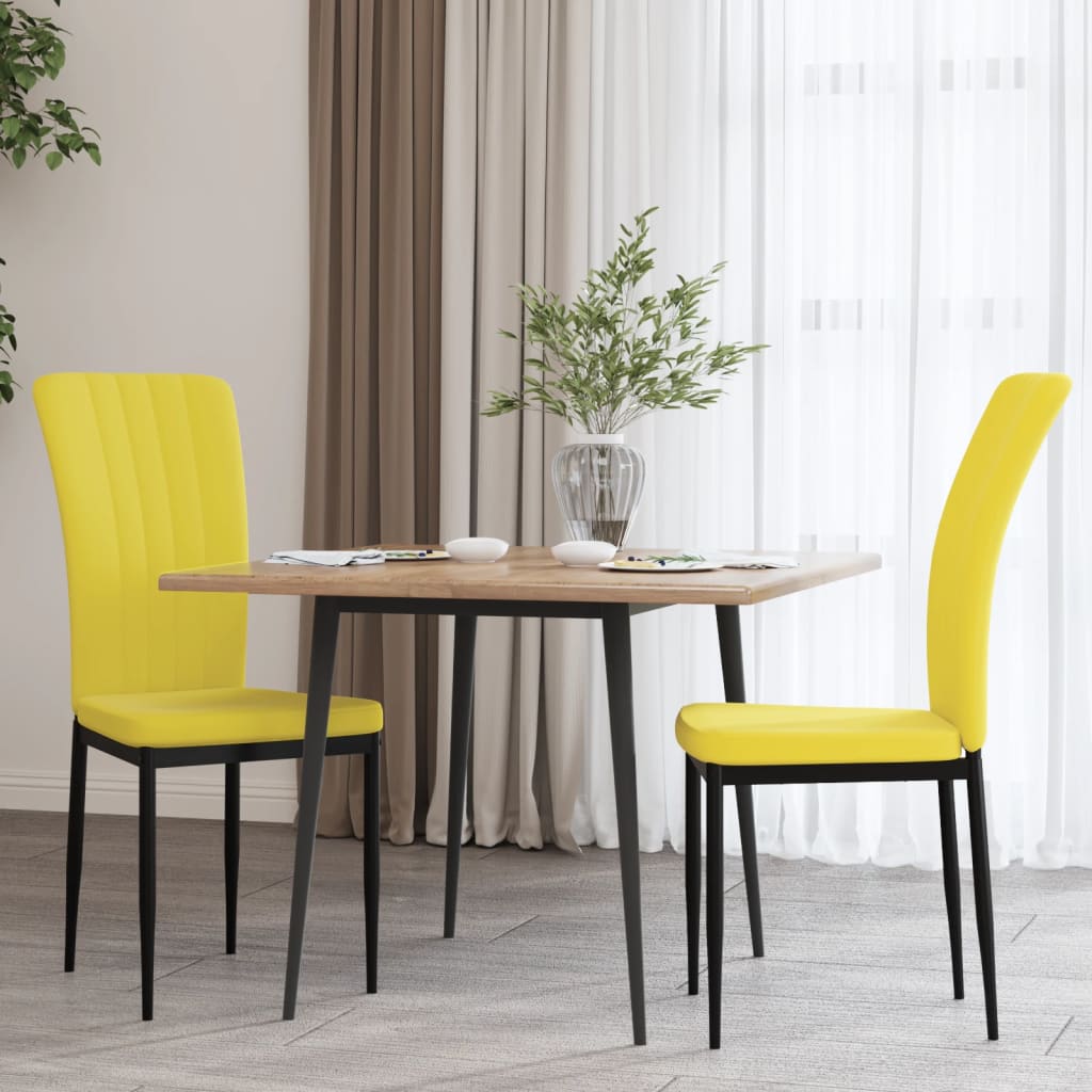 Chaises de salle à manger 4 pcs velours couleur crème