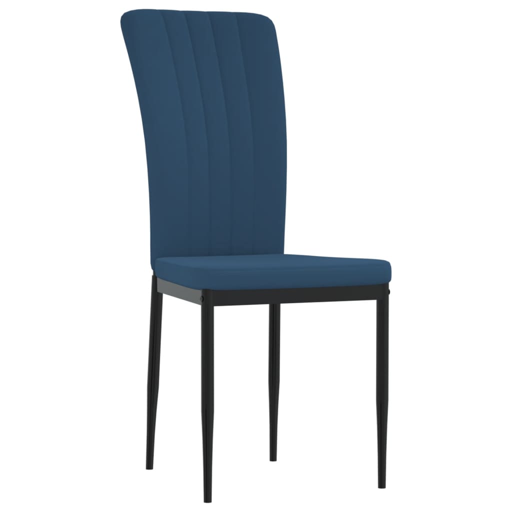 Chaises de salle à manger 4 pcs velours couleur crème