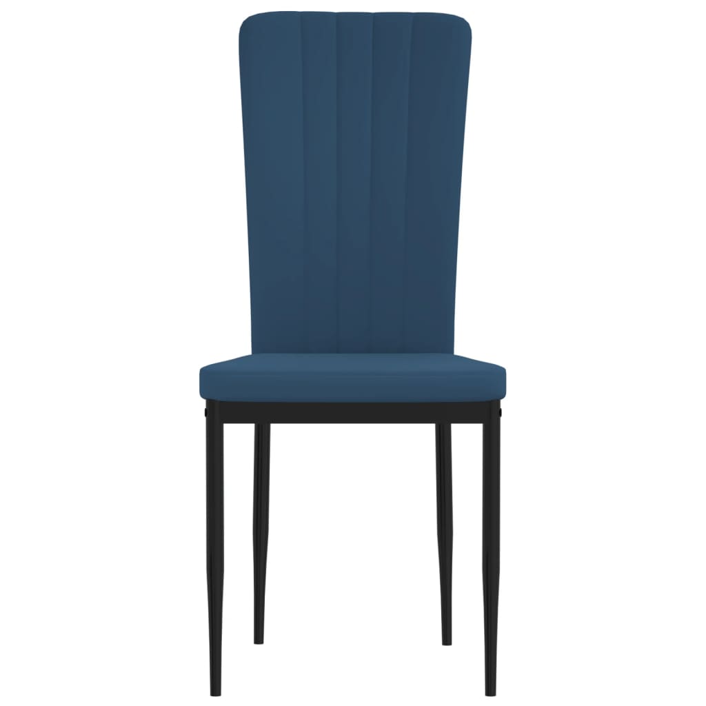 Chaises de salle à manger 4 pcs velours couleur crème