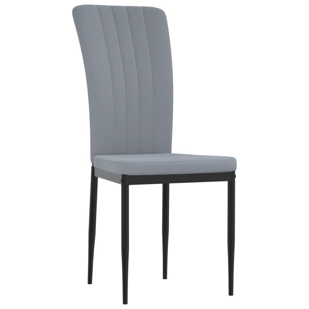 Chaises de salle à manger 4 pcs velours couleur crème