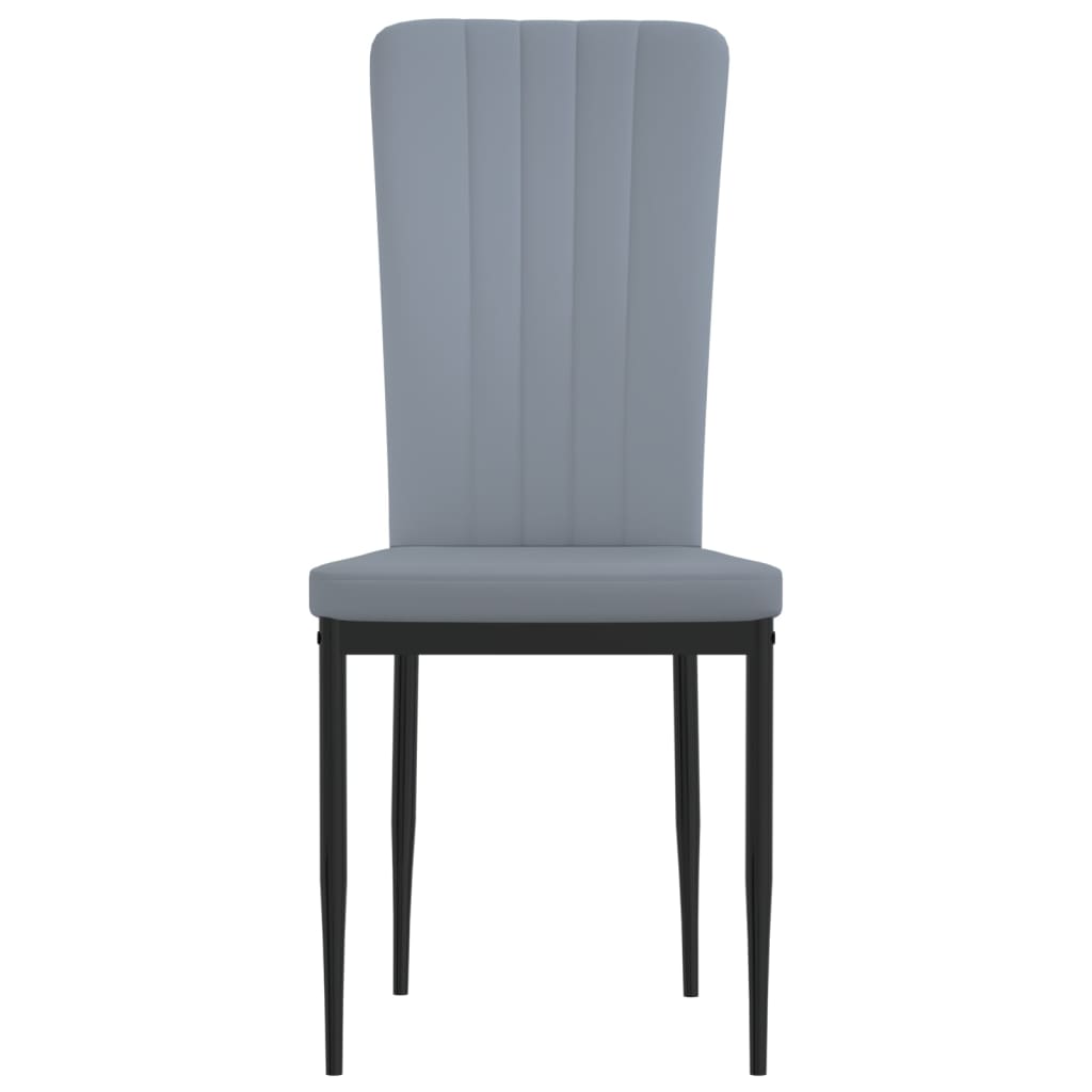 Chaises de salle à manger 4 pcs velours couleur crème