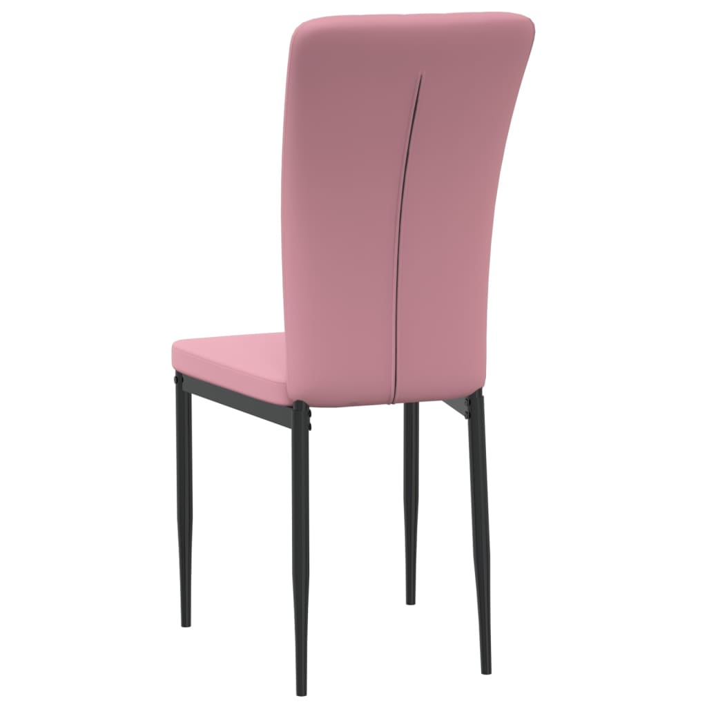 Eetkamerstoelen 4 st fluweel crèmekleurig