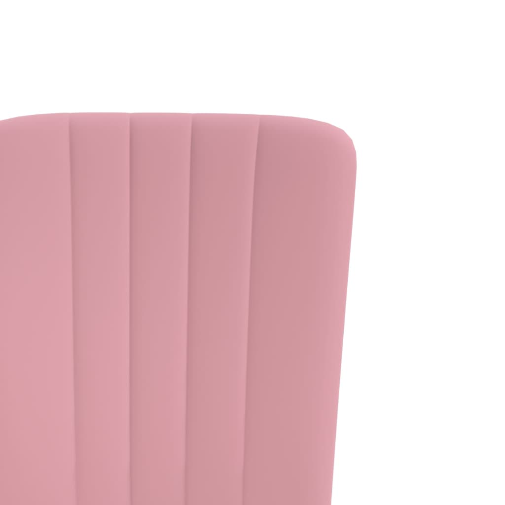 Chaises de salle à manger 4 pcs velours couleur crème