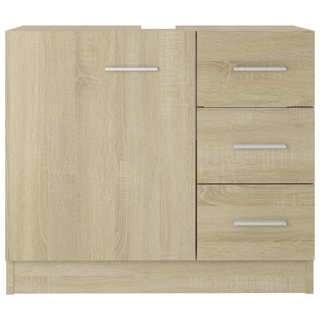 Meuble vasque 63x30x54 cm en bois travaillé