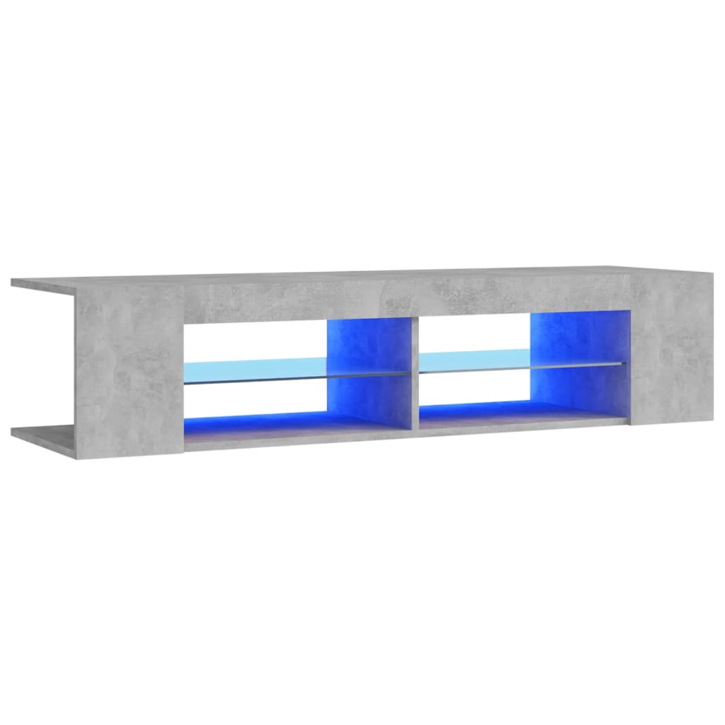 Tv-meubel met LED-verlichting 135x39x30 cm bruin eikenkleur