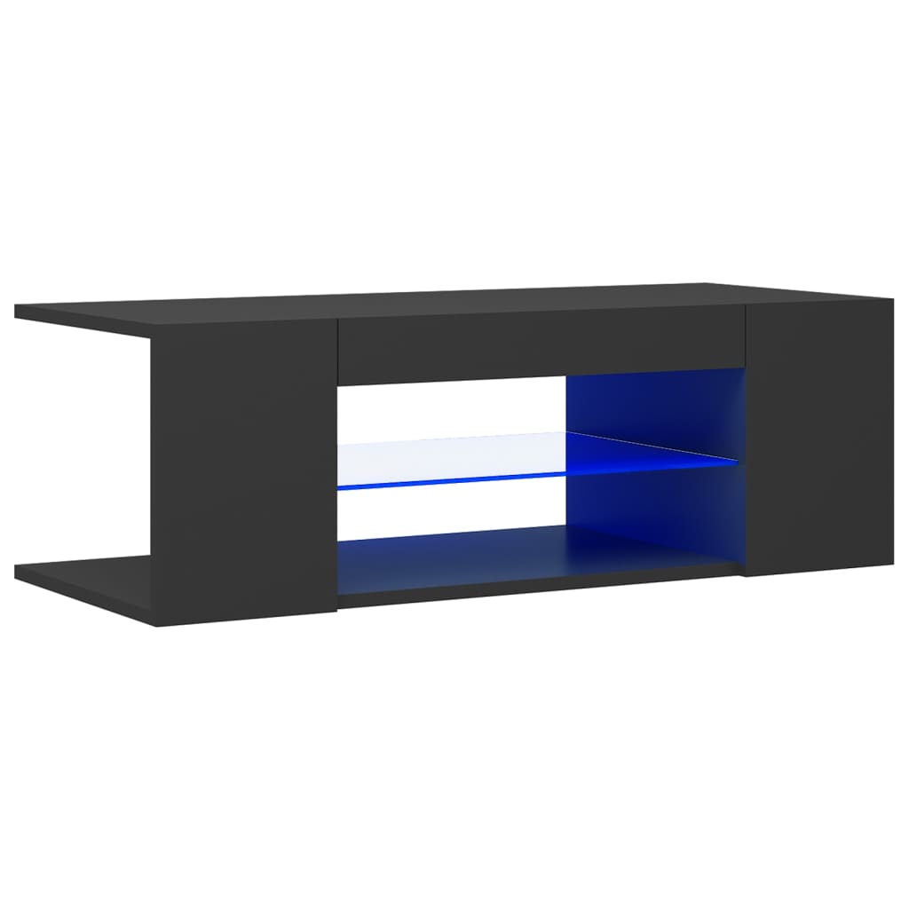 Tv-meubel met LED-verlichting 90x39x30 cm