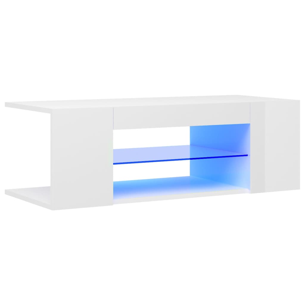 Meuble TV avec éclairage LED 90x39x30 cm