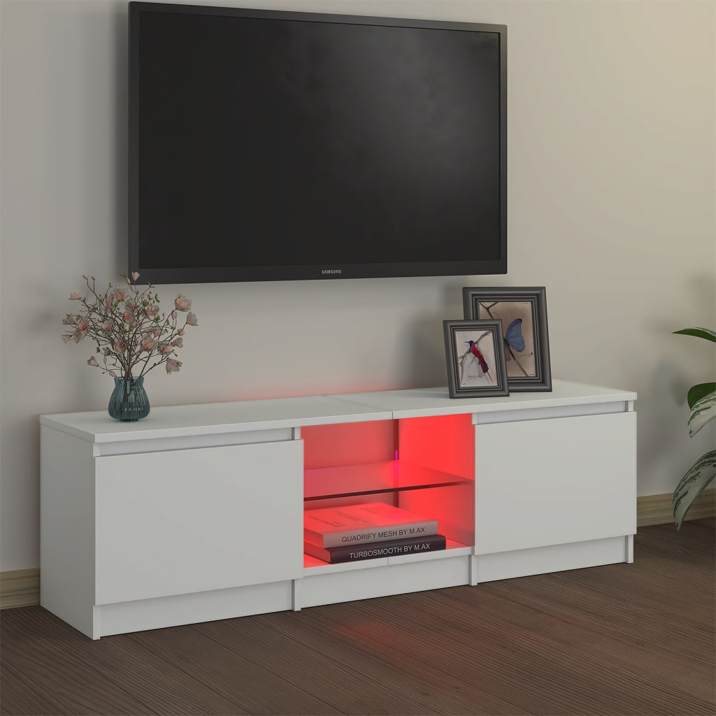 Tv-meubel met LED-verlichting 120x30x35,5 cm