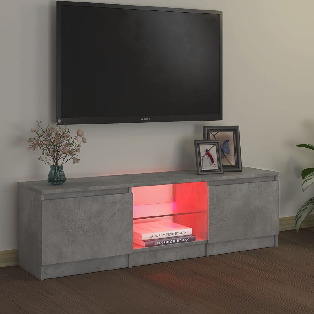 Tv-meubel met LED-verlichting 120x30x35,5 cm