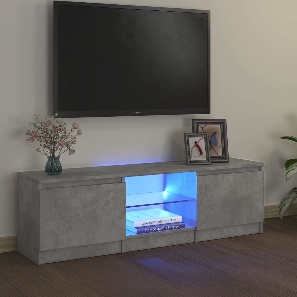 Tv-meubel met LED-verlichting 120x30x35,5 cm