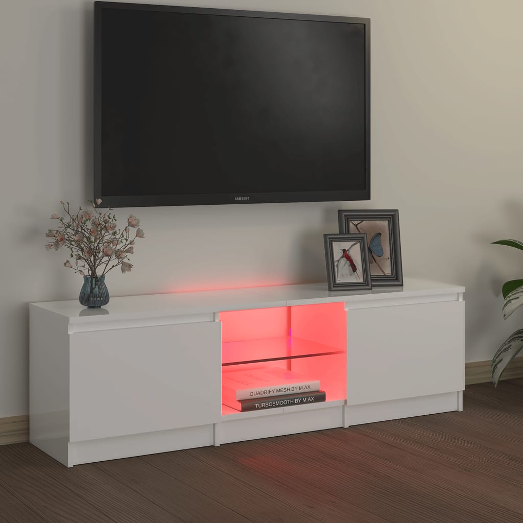 Tv-meubel met LED-verlichting 120x30x35,5 cm