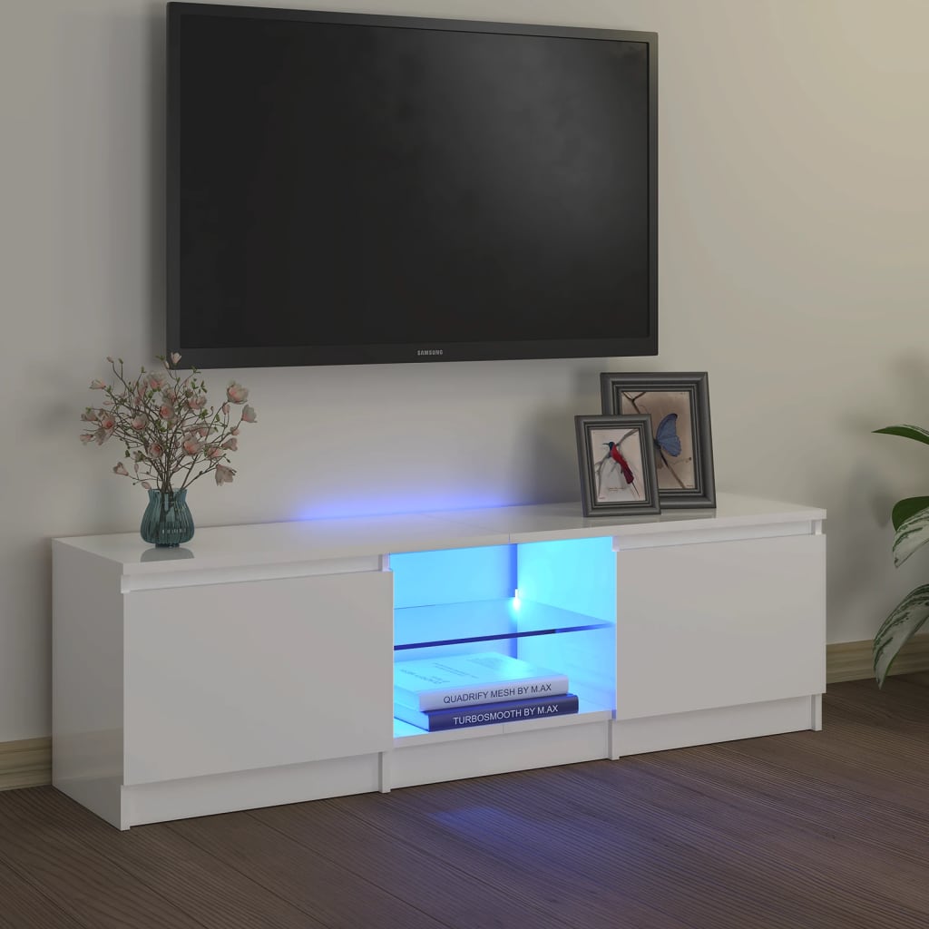 Tv-meubel met LED-verlichting 120x30x35,5 cm