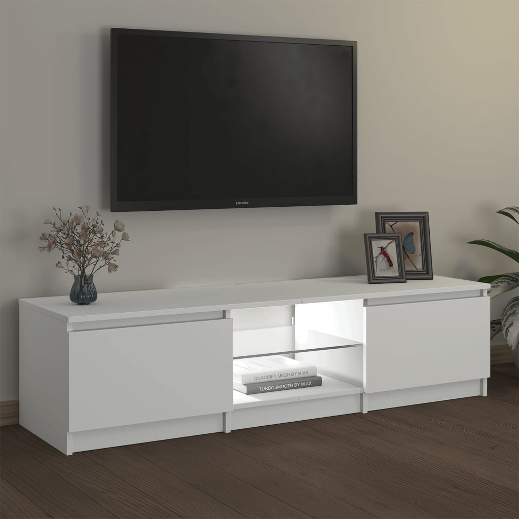 Tv-meubel met LED-verlichting 120x30x35,5 cm