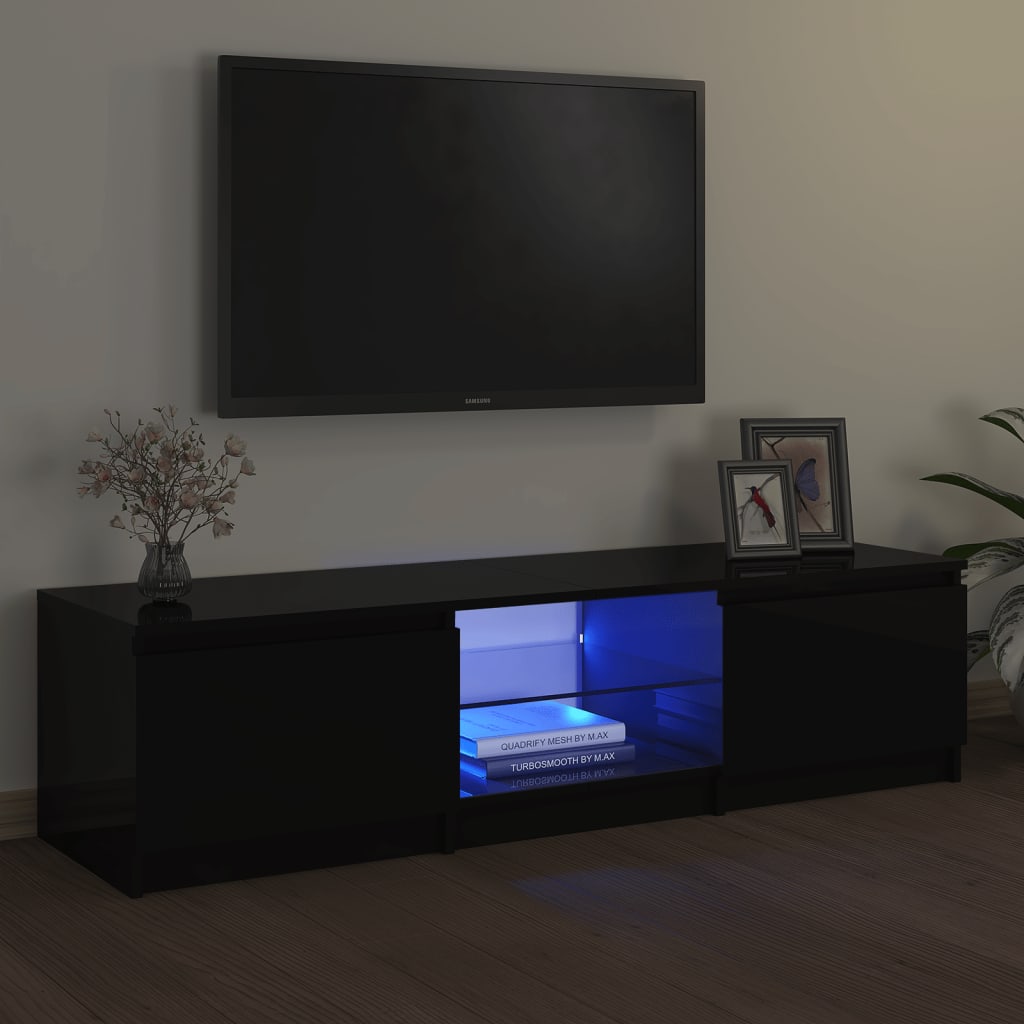 Tv-meubel met LED-verlichting 120x30x35,5 cm