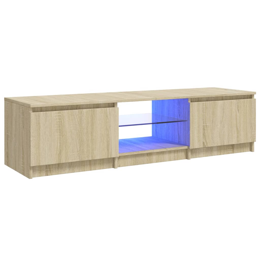 Tv-meubel met LED-verlichting 120x30x35,5 cm