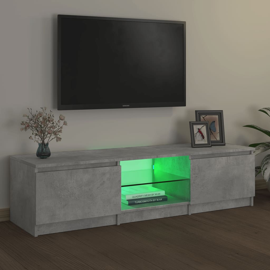 Tv-meubel met LED-verlichting 120x30x35,5 cm