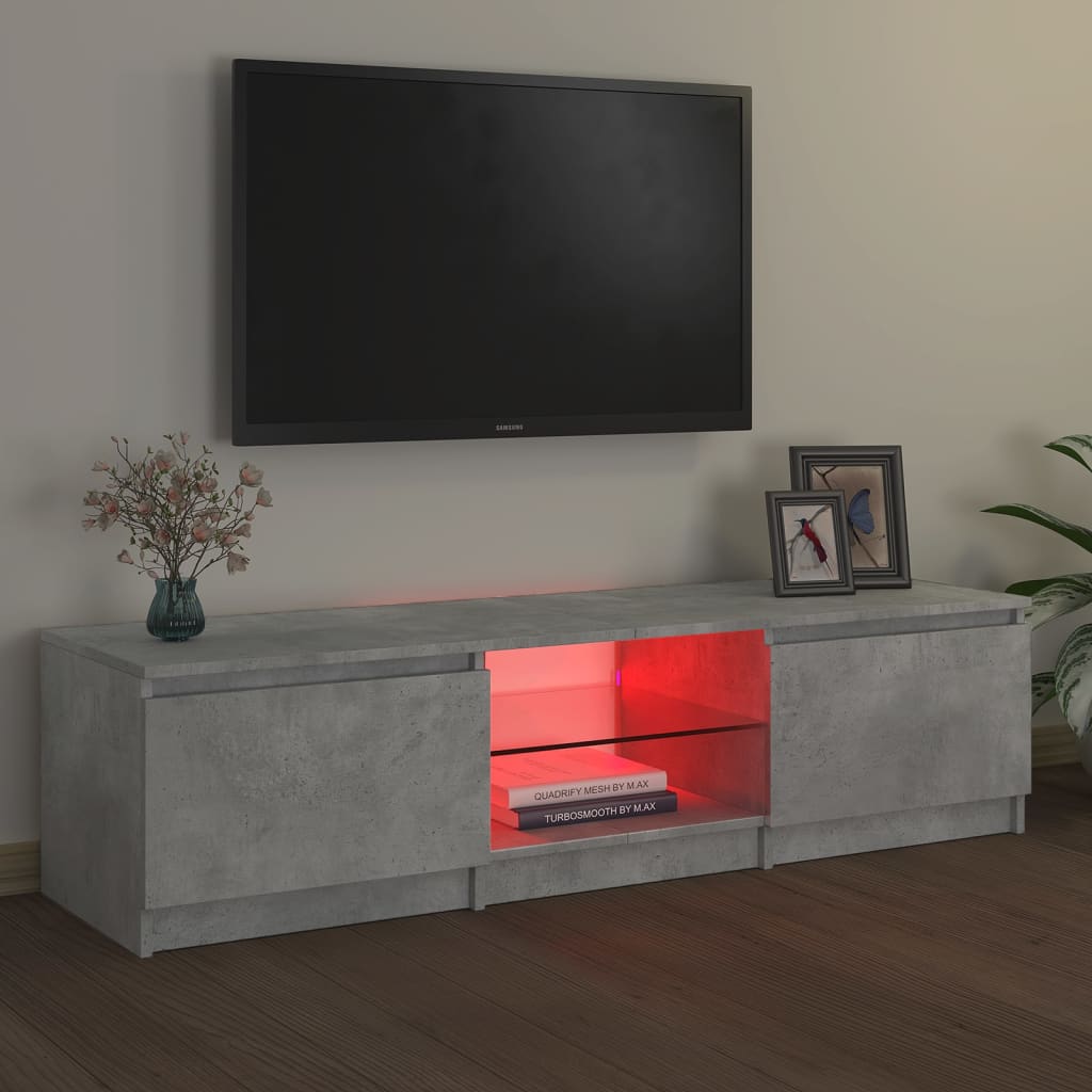 Tv-meubel met LED-verlichting 120x30x35,5 cm