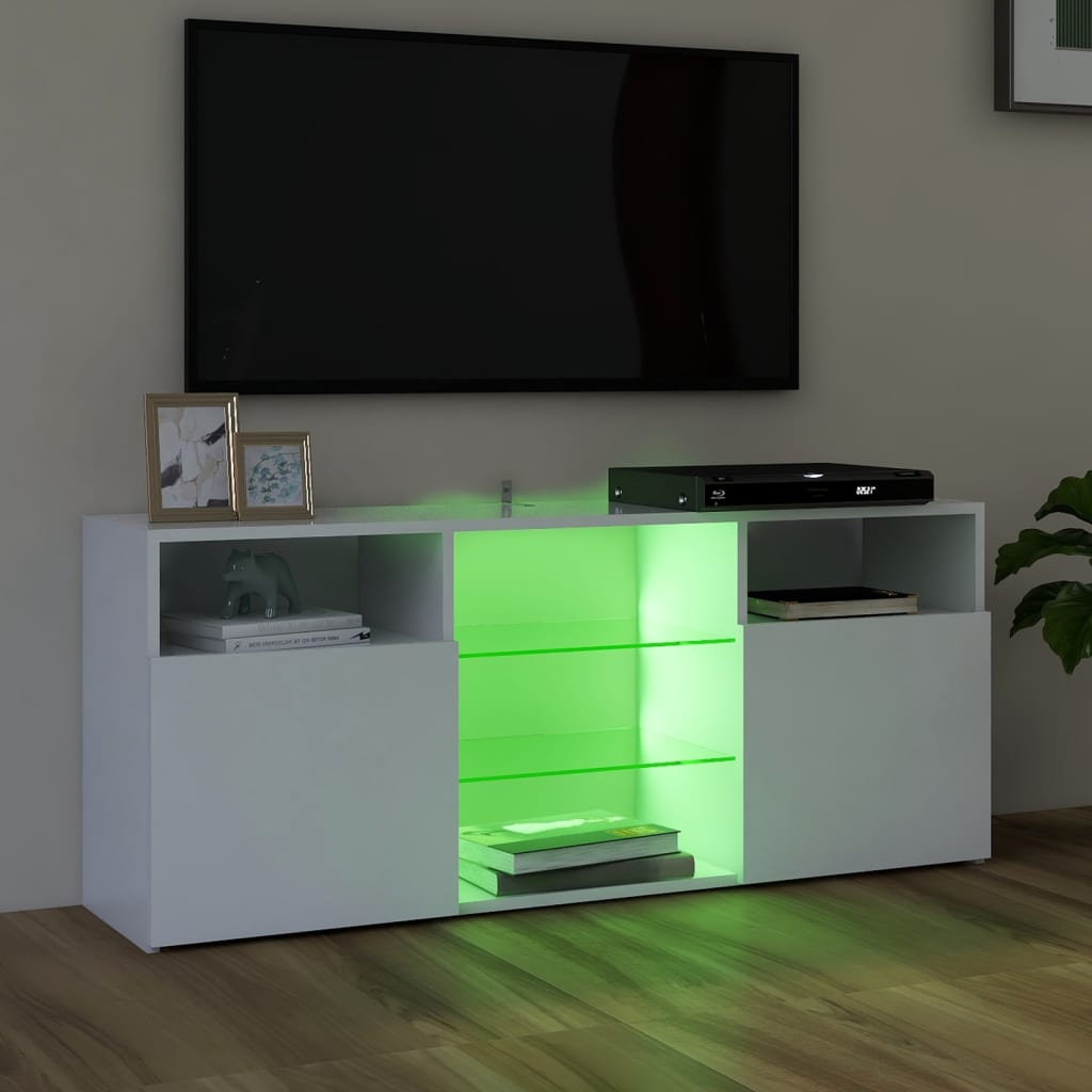 Tv-meubel met LED-verlichting 120x30x50 cm