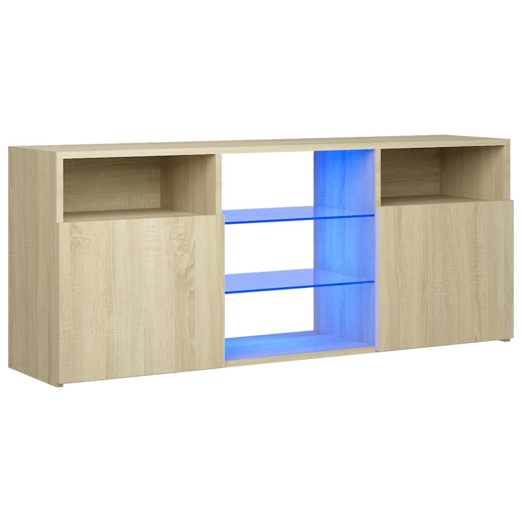 Tv-meubel met LED-verlichting 120x30x50 cm